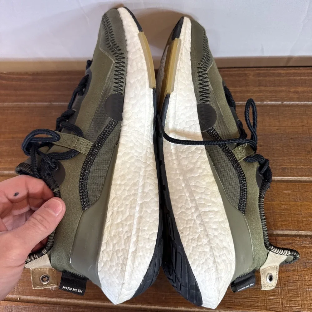 Parley x Adidas UltraBoost 21 Olive Green Mens 7 Running Shoes G55649 Boost‎